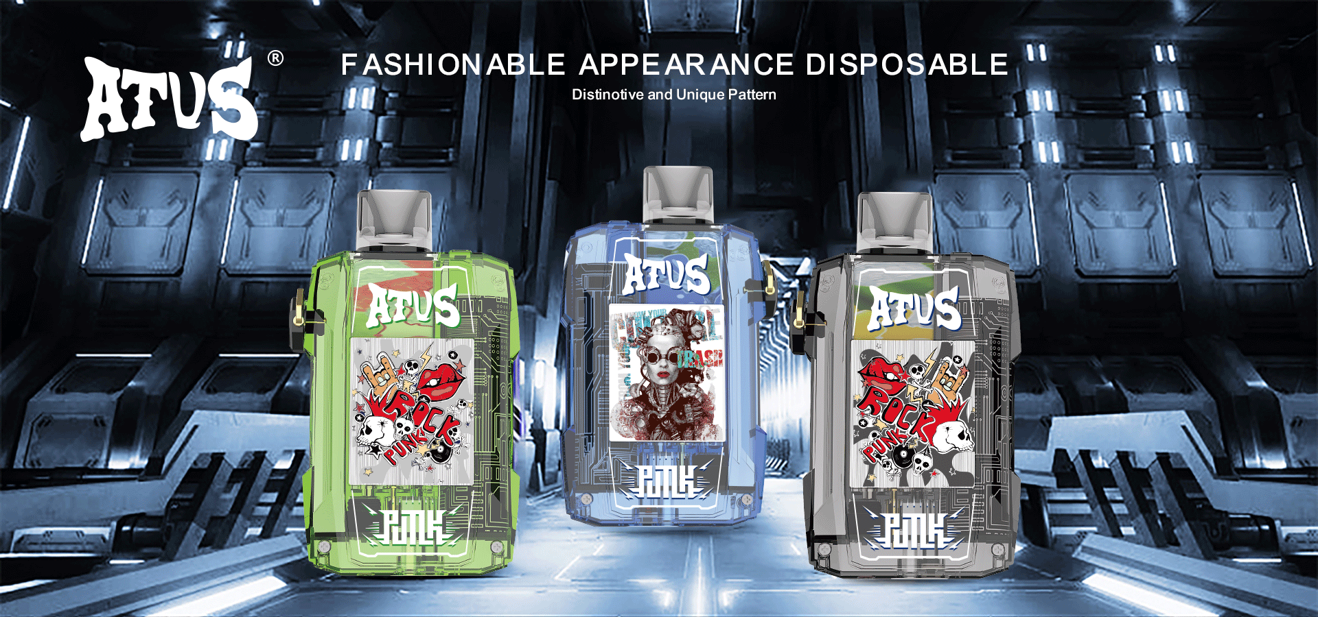DE022-Vape desechable de 25000 bocanadas de 28 ml con pantalla táctil recargable y flujo de aire ajustable ATVS Vape