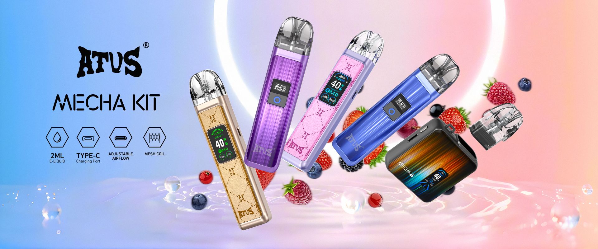 ATVS Vape Paraguay | Vaper Desechable Kit 18000, 25000, 30000, 40000, 45000 Puffs de Cápsulas Precargadas Caladas