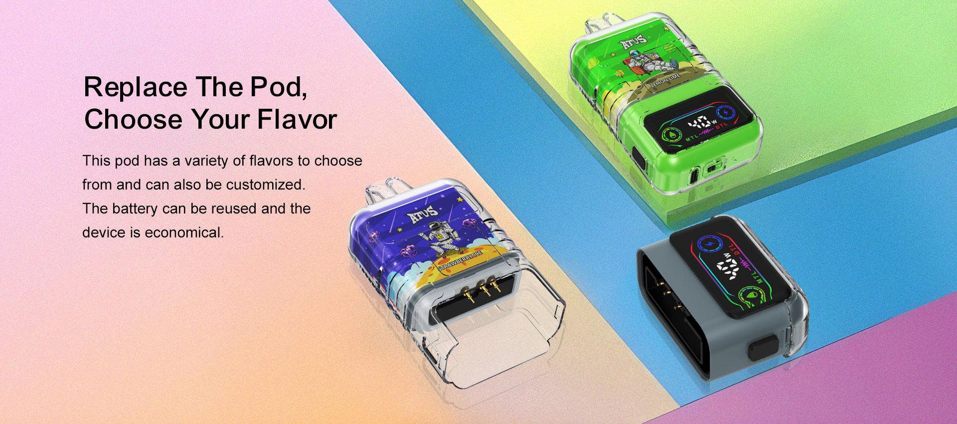 DE021 Vape desechable de 25000 bocanadas con pantalla LED y flujo doble bobina de malla MTL DTL ATVS Vape