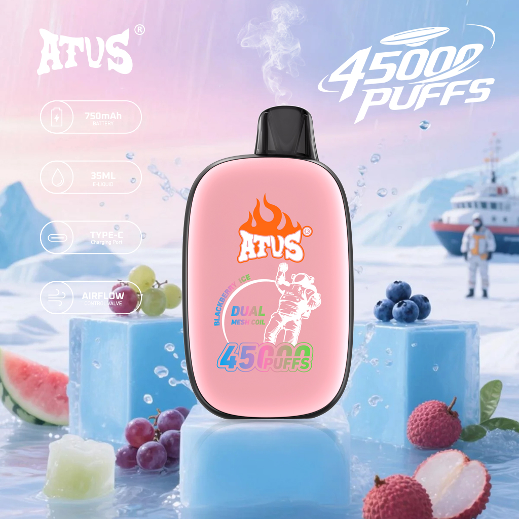 Vape desechable de 45.000 caladas, sabor frutal, batería de 750 mAh, 45.000 caladas.