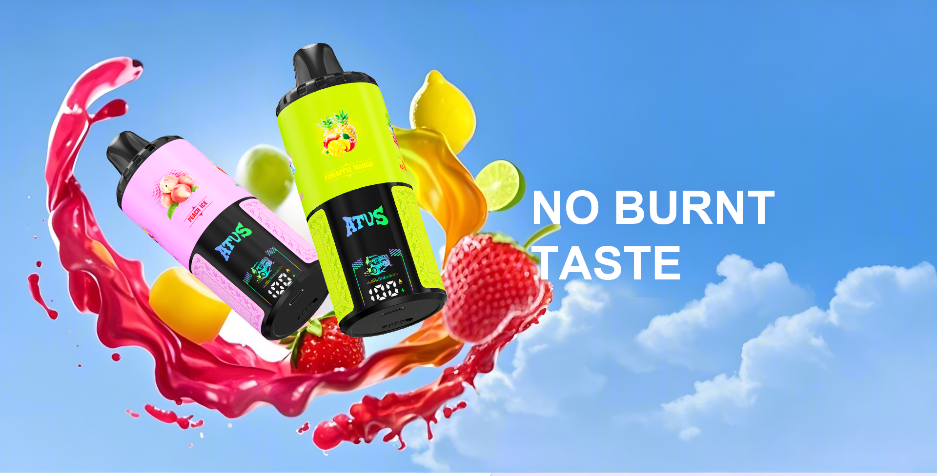 DE030 Vape desechable de 60000 caladas sabores en uno ajustable Cuatro con pantalla inteligente y carga rápida ATVS Vape